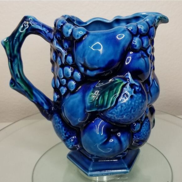 Inarco‎ Japan Mood Indigo Blue Fruit Pitcher Japan - Picture 2 of 10